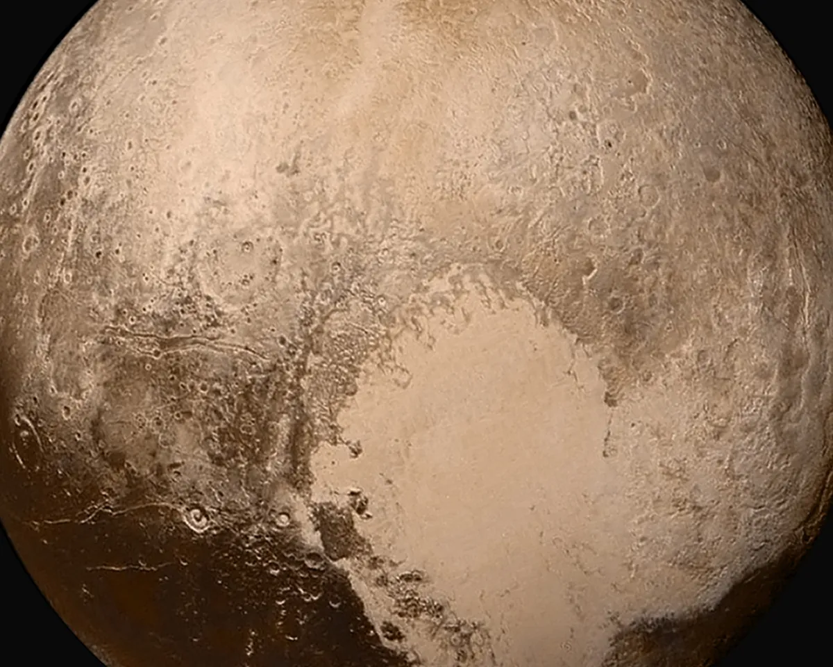 Pluto, seen by New Horizons